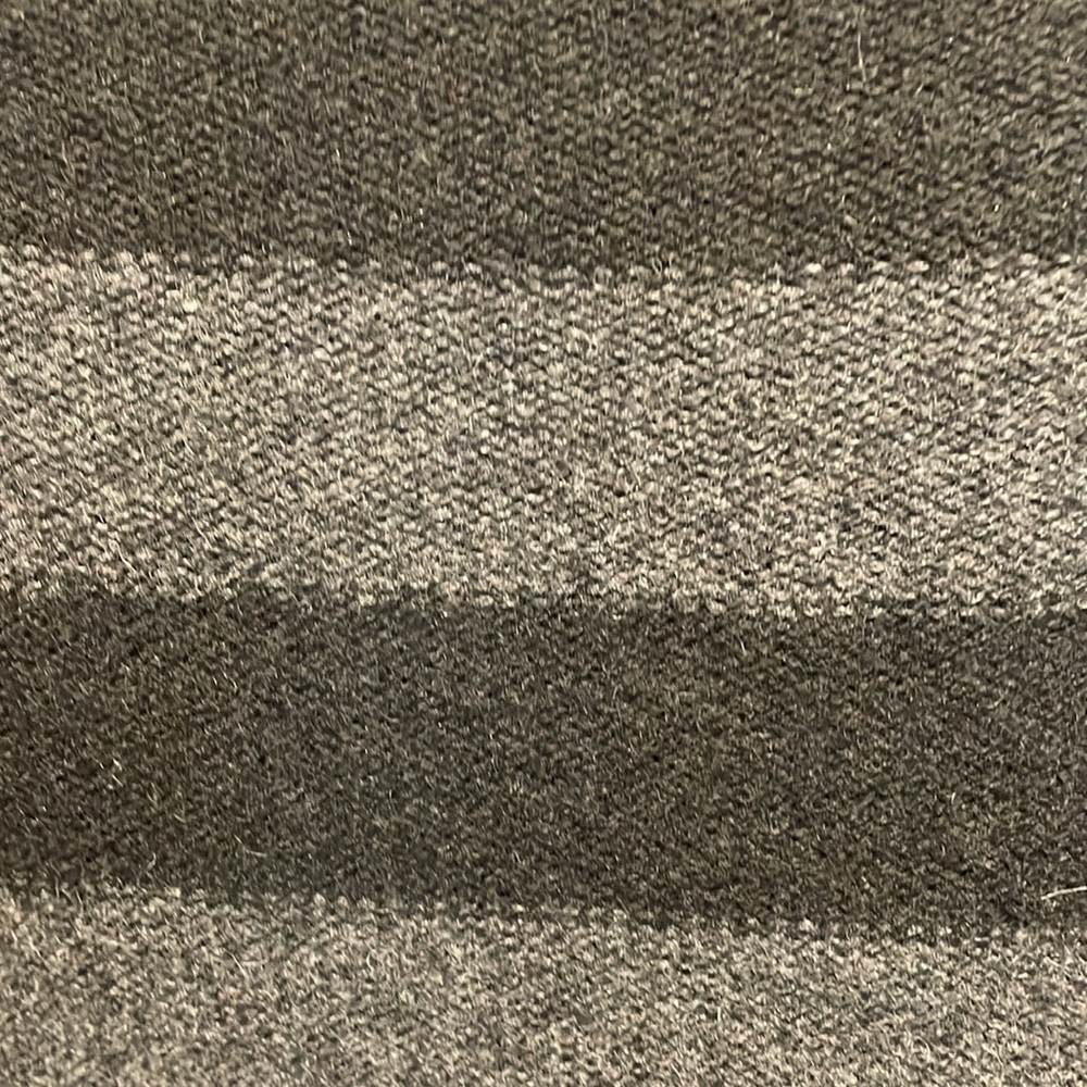 Vince Wrap Drape Front Cashmere Wool Alpaca Blend Sweater Black Gray Stripe EC M - Picture 12 of 16